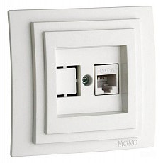 Розетка ethernet rj-45 mono electric despina 102-252505-125